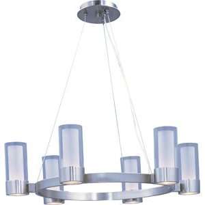  Silo Collection 6 Light 27 Polished Chrome Chandelier 