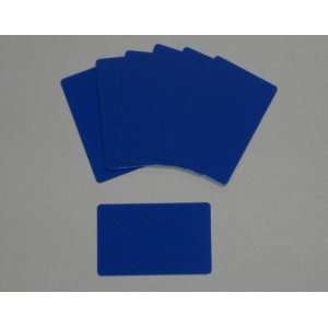   Blank PVC Plastic ID Medium Blue Credit Card 30Mil 