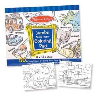  Jumbo Coloring Pad   Blue by Melissa & Doug Toys & Games
