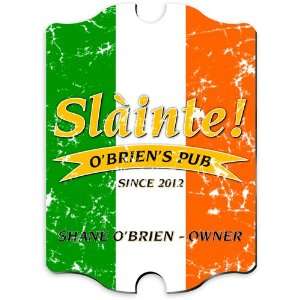 Vintage Personalized Pride of the Irish Pub Sign  Kitchen 