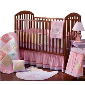  Sumersault Fun Faces Pink 12 Piece Crib Set Baby
