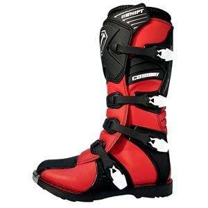 Shift Racing Combat Boots   12/Red Automotive