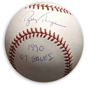 Bobby Thigpen Autographed Baseball  Details 1990 57 Saves 