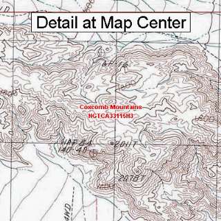 USGS Topographic Quadrangle Map   Coxcomb Mountains 