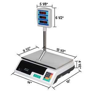  Precise 60 Lbs Digital Weight Scale Electronic Food Postal 