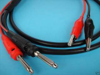 Coaxial Cable Banana to Crocodile Clip Test Leads,BC  