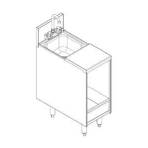  Perlick Glass Handling Prep Cabinet For Glass Washer 