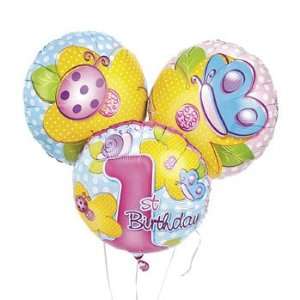 1st Birthday Girl Mylar Balloons   Balloons & Streamers 