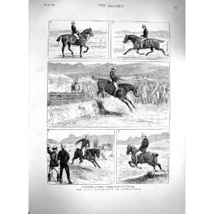  1879 Horse Show Afghanistan Jumping Soldiers Jockeys