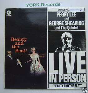 PEGGY LEE / GEORGE SHEARING   Live In Person   Ex LP  