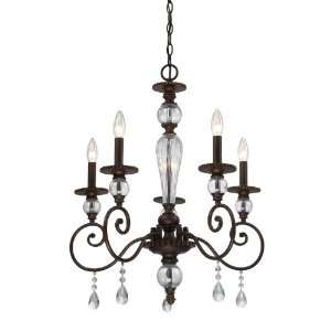  Trier Collection Aged Bronze 5 Light 23 Chandelier 14072 
