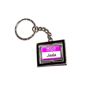  Hello My Name Jada   New Keychain Ring Automotive
