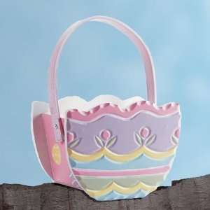  Painted Egg Shaped Basket 