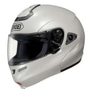 SHOEI MULTITEC FLIP UP CRYSTAL WHITE MOTORCYCLE Full Face Helmet