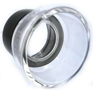  10x Plastic Magnifier Eye Loupe (Black & Clear) Health 