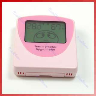 Digital LCD Indoor Desk Thermometer Humidity Temperature Hygrometer 
