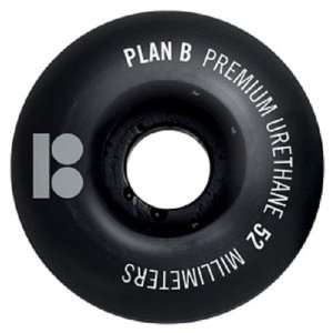  Plan B Blackout Skateboard Wheels (52mm) Sports 