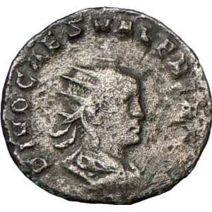  VALERIAN II Roman Caesar 258AD Silver Ancient Roman Coin 