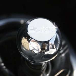   Polished Billet Gear Shift Knob with 5.0L Logo Engraving Automotive