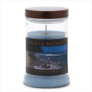  Home Decor Ocean Breeze Seaside Scent Glass Jar Candle 