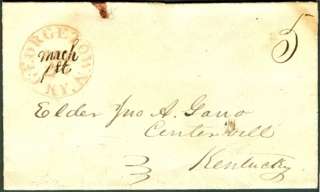 KENTUCKY, Frankfort & Georgetown, 1832, 1847, Two SFL’s red cds (one 