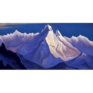 Hand Made Oil Reproduction   Nicholas Roerich   24 x 12 inches   Nanda 