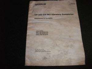 Cat/Caterpillar CP 563 CS 563 compactor parts manual  