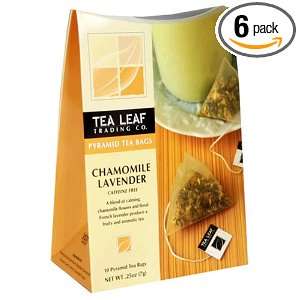 Tea Leaf Trading Company Chamomile Lavender Tea, 10 Count Pyramids 