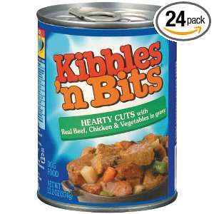 Kibbles n Bits Hearty Cuts with Real Beef, Chicken and Vegetables in 