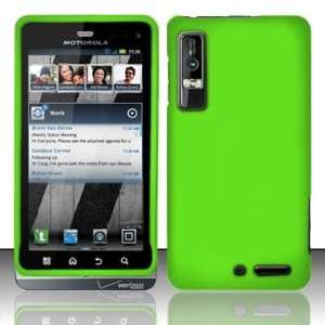  Cool Neon Green Motorola Droid 3 Rubber Touch Premium 