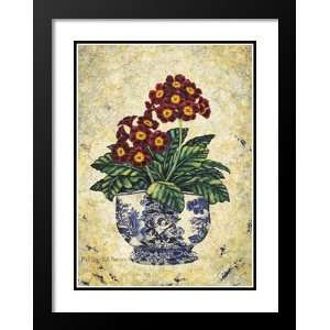  Richard Henson Framed and Double Matted Art 25x29 Primula 