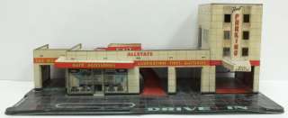 Marx Vintage  Allstate Gas Service Station Parking Garage  