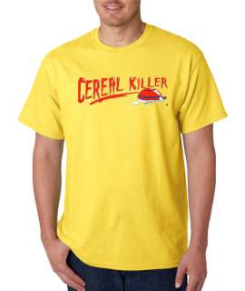 Serial Cereal Killer Funny 100% Cotton Tee Shirt  