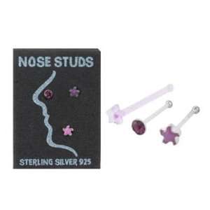   Nose Bone Flower Star Nose Jewelry  3pcs/pack   Multi Packs Jewelry