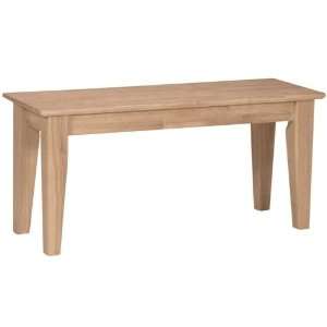  International Concepts Shaker Style Bench   39 Wide 