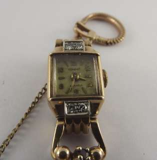 Antique 14Kt Rose Gold Coronet 17 Jewel Swiss Watch 14k  