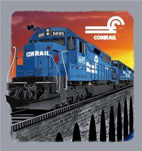 CONRAIL Railroad Train T Shirt  Med, Lge or XL  