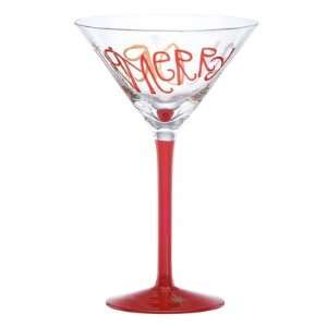  Eat Drink Be Merry Cocktail Glass [Set of 4] Kitchen 