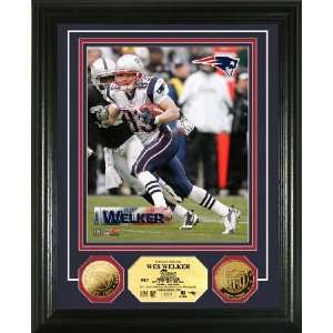  Wes Welker 24KT Gold Coin Photo Mint