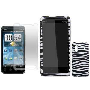  iFase Brand HTC Kingdom Combo Black/White Zebra Protective 