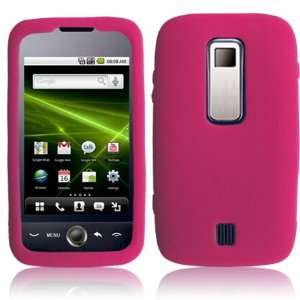 HOT PINK Textured Flexi Silicone Skin Cover Case for Huawei Ascend 