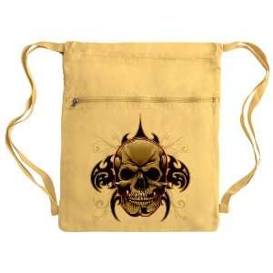  Messenger Bag Sack Pack Yellow Tribal Skull Everything 