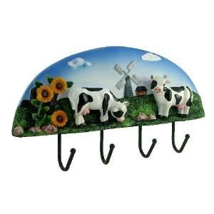  Wrought iron wall hanging wall decor w/ hook COUNTRY COW 