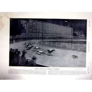  Dog Racing Courbevoie Cynodrome French Print 1936