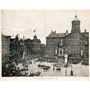  1903 Print Queen Wilhelmina Netherlands Royal Inauguration 