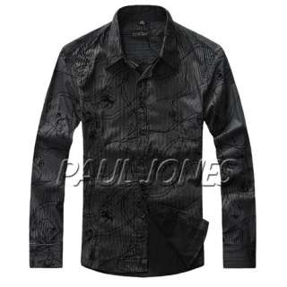COOL SHIRT PJ Mens Casual Slim Fit Stylish Stripe Dress Shirts,100% 