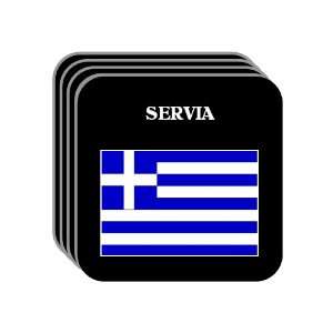  Greece   SERVIA Set of 4 Mini Mousepad Coasters 