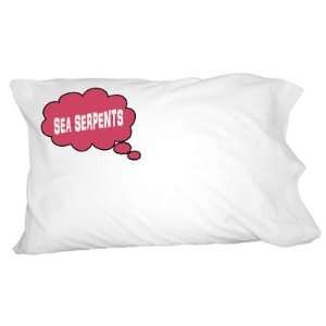  Dreaming of Sea Serpents   Red Novelty Bedding Pillowcase 