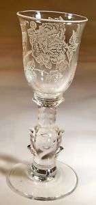 HEISEY ROSE CRYSTAL #5072 1 OUNCE CORDIAL GOBLET  