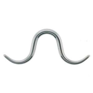  Mini Septum Mustache Surgical Steel   14g (1.6mm)   Sold 